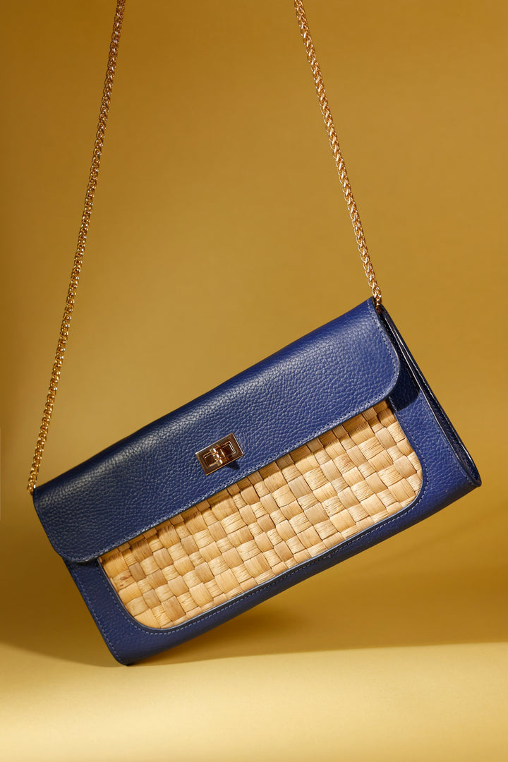 Isabela - Clutch/Crossbody Blue