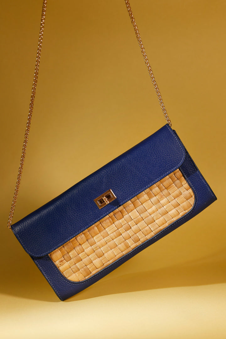 Isabela - Clutch/Crossbody Blue