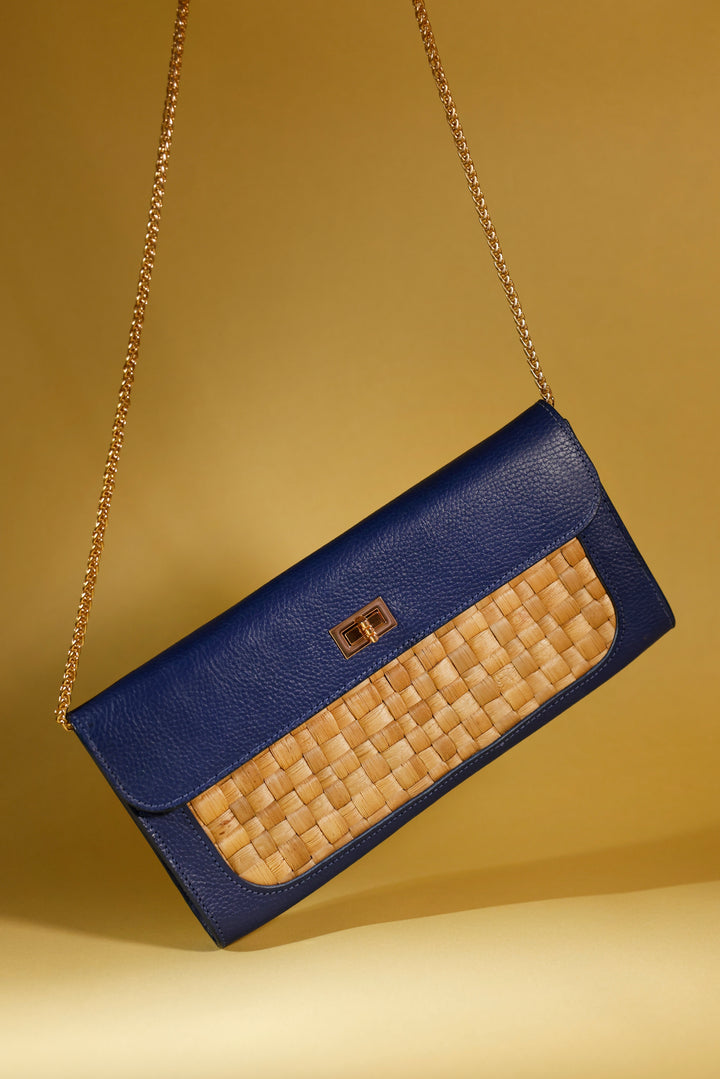 Isabela - Clutch/Crossbody Blue