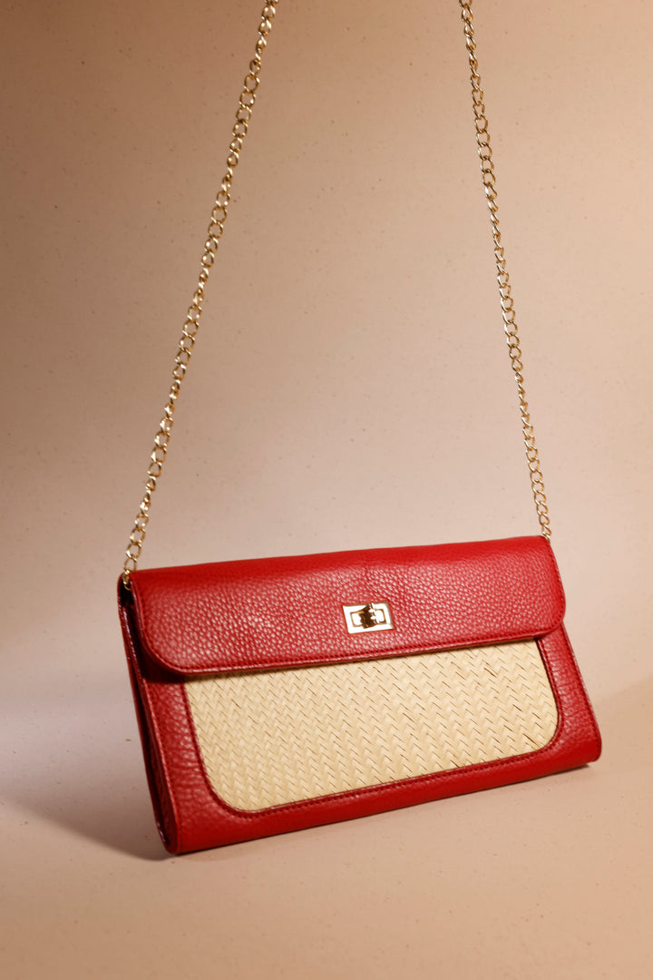 Isabela - Clutch/Crossbody Red