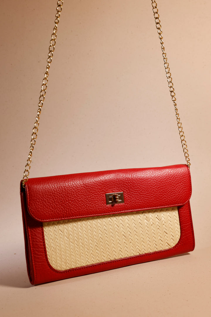 Isabela - Clutch/Crossbody Red