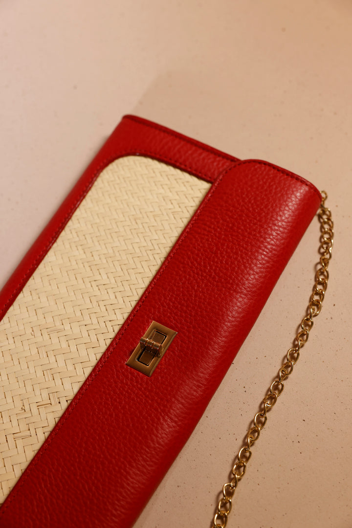 Isabela - Clutch/Crossbody Red